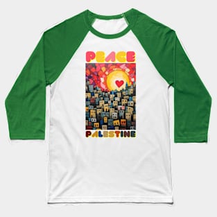 Peace Palestine Baseball T-Shirt